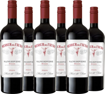 Messer del Fauno 6er Vorteilspaket Sangiovese Puglia IGT Messer del Fauno