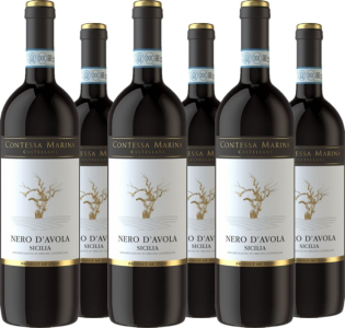 6er Vorteilspaket Nero d’Avola Sicilia DOC Contessa Marina