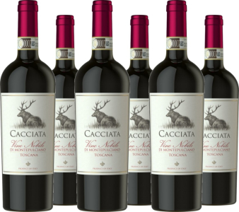 6er Vorteilspaket Vino Nobile di Montepulciano DOCG Cacciata