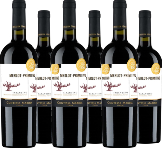 6er Vorteilspaket Primitivo Merlot Tarantino IGT Contessa Marina