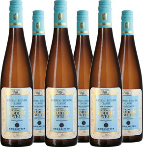 6er Vorteilspaket Riesling - VDP. Gutswein Rheingau QbA Classic  & H.J. Brogsitter (D
