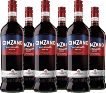 6er Vorteilspaket Cinzano Vermouth Rosso