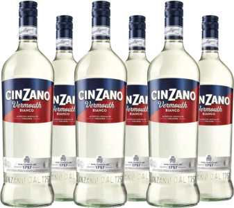 6er Vorteilspaket Cinzano Vermouth Bianco (0,75l)