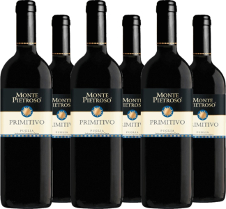 Monte Pietroso 6er Vorteilspaket Monte Pietroso Primitivo di Puglia IGT