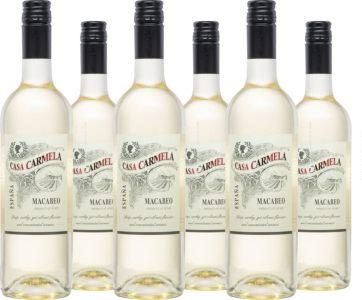 6er Vorteilspaket Casa Carmela Macabeo Dulce Blanco