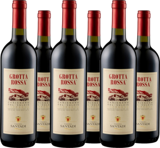 Santadi 6er Vorteilspaket Carignano del Sulcis Grotta Rossa DOC