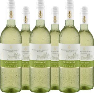 Sächsische Winzergenossenschaft Meissen 6er Vorteilspaket Scheurebe Kabinett