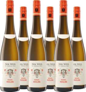 6er Vorteilspaket Nik Weis St. Urbans-Hof Mosel Riesling Gutswein