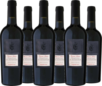 Conte di Campiano 6er Vorteilspaket Sessantuno/Sexaginta Unus Primitivo di Manduria
