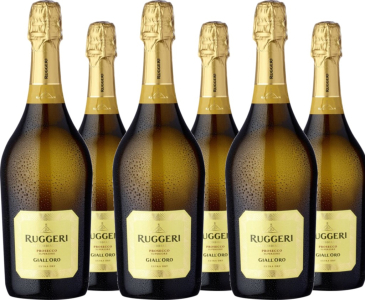 6er Vorteilspaket Ruggeri Giall'Oro Valdobbiadene Prosecco Superiore DOCG Extra Dry