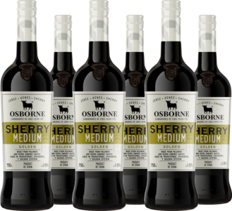 6er Vorteilspaket Osborne Gold Medium Sherry 15% vol