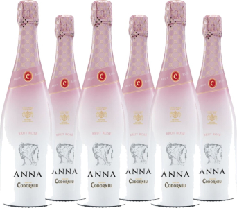 6er Vorteilspaket Codorníu - Anna Rosé Brut Cava DO