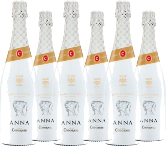 Codorníu 6er Vorteilspaket Anna Blanc de Blancs Brut Reserva Cava DO