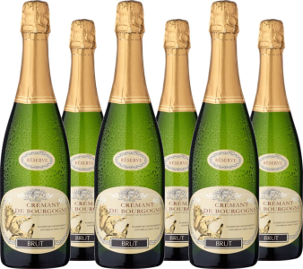 La Compagnie de Burgondie 6er Vorteilspaket Caves de Marsigny Crémant de Bourgogne Brut Réserve AOC