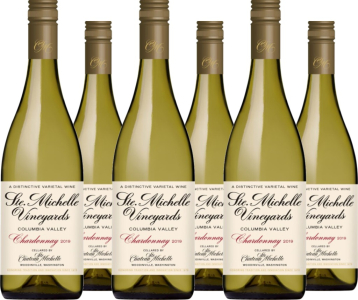 6er Vorteilspaket Chateau Ste. Michelle Columbia Valley Chardonnay Retro