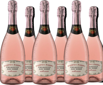 6er Vorteilspaket Doppio Passo Prosecco Rose DOC