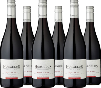 Domaine Horgelus 6er Vorteilspaket Horgelus Rouge Côtes de Gascogne I.G.P. Merlot-Tannat