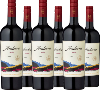 6er Vorteilspaket Anderra Merlot Valle Central
