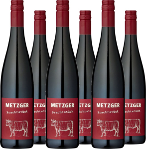 6er Vorteilspaket Metzger 'Prachtstück' Cuvée Rot KuhbA trocken