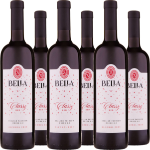 6er Vorteilspaket Bella Classy Rosso 0,00% - alkoholfrei