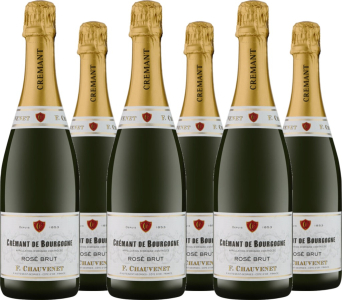 Francoise Chauvenet 6er Vorteilspaket Crémant de Bourgogne Rosé Brut AOC