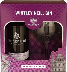 Whitley Neill Rhubarb & Ginger Gin mit Glas  Whitley Neill 