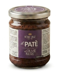 Nord Salse il Patè di Olive Nere (Schwarze Olivenpaste) (180g)