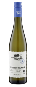 Das ist 100% Sachsen Weissburgunder trocken